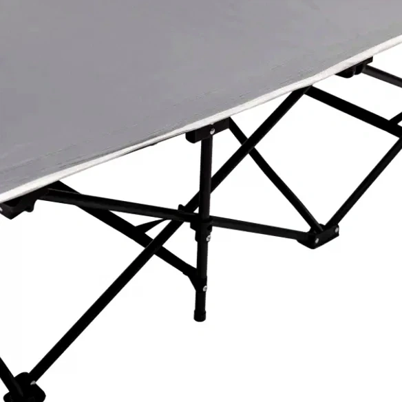 Кровать раскладная туристическая 185x60x50 см максимальная нагрузка 150 кг стальной каркас серый SJ-0033G - Фото 2 Кровать раскладная туристическая 185x60x50 см максимальная нагрузка 150 кг стальной каркас серый SJ-0033G - изображение 2