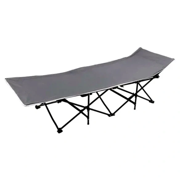 Кровать раскладная туристическая 185x60x50 см максимальная нагрузка 150 кг стальной каркас серый SJ-0033G - Фото 5 Кровать раскладная туристическая 185x60x50 см максимальная нагрузка 150 кг стальной каркас серый SJ-0033G - изображение 5