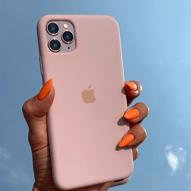 Чохол силіконовий Full Cover для iPhone 14 Pro Max захист камери рожевий пісок - зображення 6