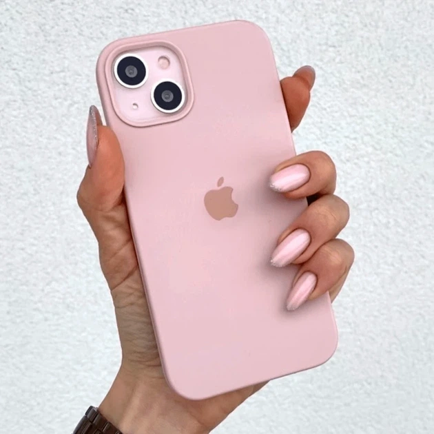 Чохол силіконовий Full Cover для iPhone 14 Pro Max захист камери рожевий пісок - зображення 8
