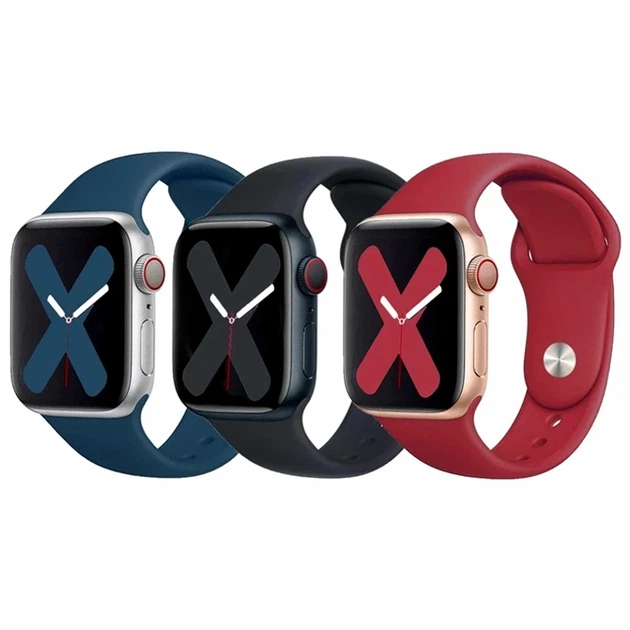 Ремінець для Apple Watch силіконовий One-Piece розмір S 38 40 41 мм колір 02.Apricot - зображення 2