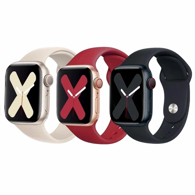 Ремешок для Apple Watch силиконовый двухчастный 38 40 41 мм оранжевый - зображення 2