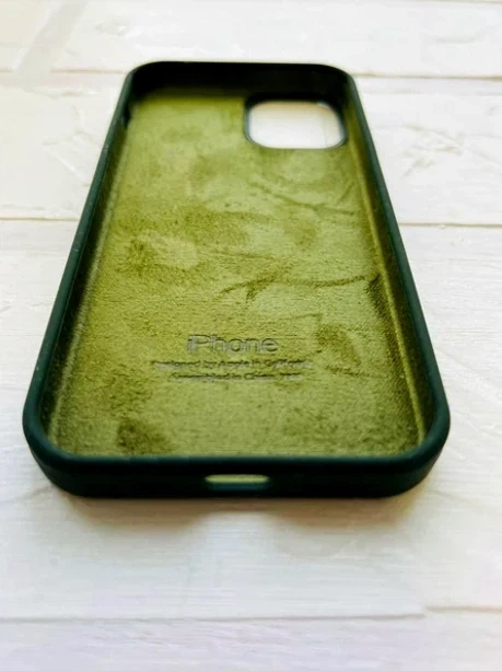 Чохол силіконовий Full Cover для iPhone 13 Pro Max темно-зелений із захистом камери та посиленими кутами Atrovirens - зображення 6