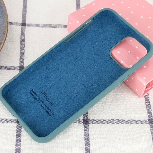 Чохол силіконовий Full Cover для iPhone 13 Pro Max темно-зелений із захистом камери та посиленими кутами Pine Green - Фото 7 Чохол силіконовий Full Cover для iPhone 13 Pro Max темно-зелений із захистом камери та посиленими кутами Pine Green - зображення 7