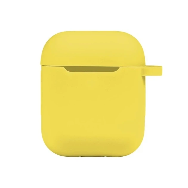 Силіконовий футляр з карабіном для Airpods 1 2 колір 55.Pine green розмір 80х90х30 мм - зображення 8
