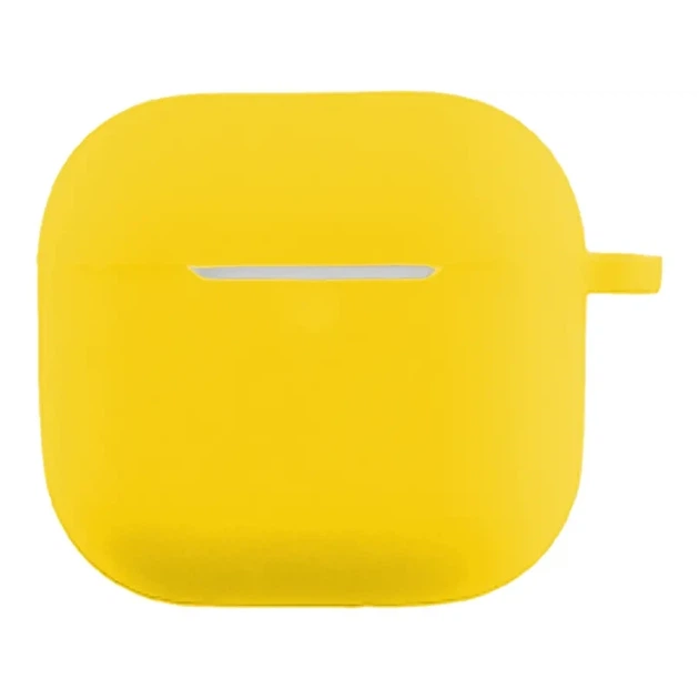 Футляр силиконовый с карабином для AirPods 4 элегантный фиолетовый износостойкий защитный - изображение 5