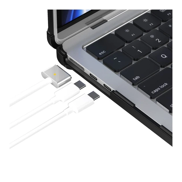 Чохол TPU PC Color Diagram для MacBook Pro 16 дюймів 2024 2023 2021 Black - зображення 6