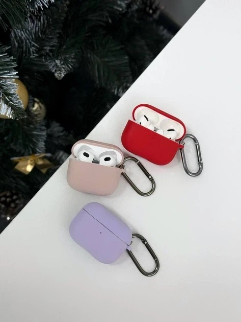 Силіконовий футляр з мікрофіброю для AirPods 3 колір 39.Elegant purple - Фото 6 Силіконовий футляр з мікрофіброю для AirPods 3 колір 39.Elegant purple - зображення 6