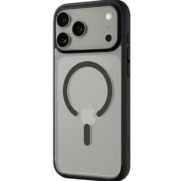 Чохол силіконовий Spigen Ultra Hybrid із MagSafe для iPhone 17 Pro Max захист камери чорний - зображення 4
