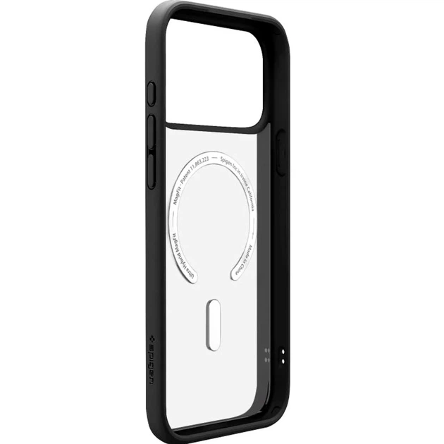 Чохол силіконовий Spigen Ultra Hybrid із MagSafe для iPhone 17 Pro Max захист камери чорний - зображення 6