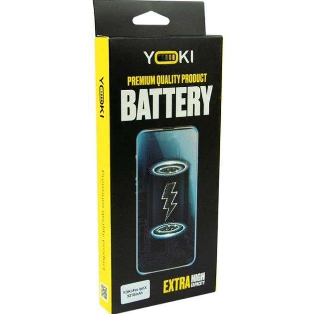 Акумулятор Li-pol 2716 mAh 3,81V для Apple iPhone X Yoki Extra - зображення 2