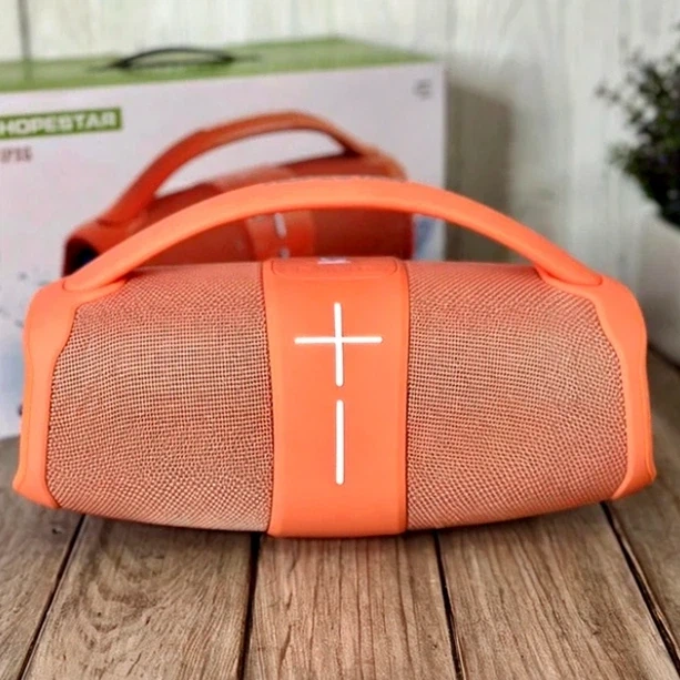 Портативная Bluetooth колонка 20 Вт с влагозащитой USB 3.5 мм Hopestar H60 Розовая - Фото 8 Портативная Bluetooth колонка 20 Вт с влагозащитой USB 3.5 мм Hopestar H60 Розовая - изображение 8