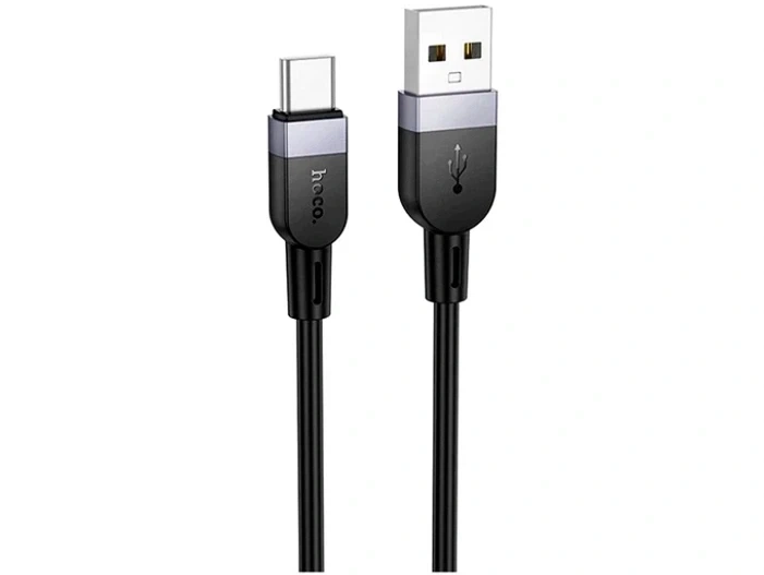 Кабель Hoco X109 Energy 1 м 3 А USB-A Type-C чорний силікон для заряджання та передачі даних - зображення 4