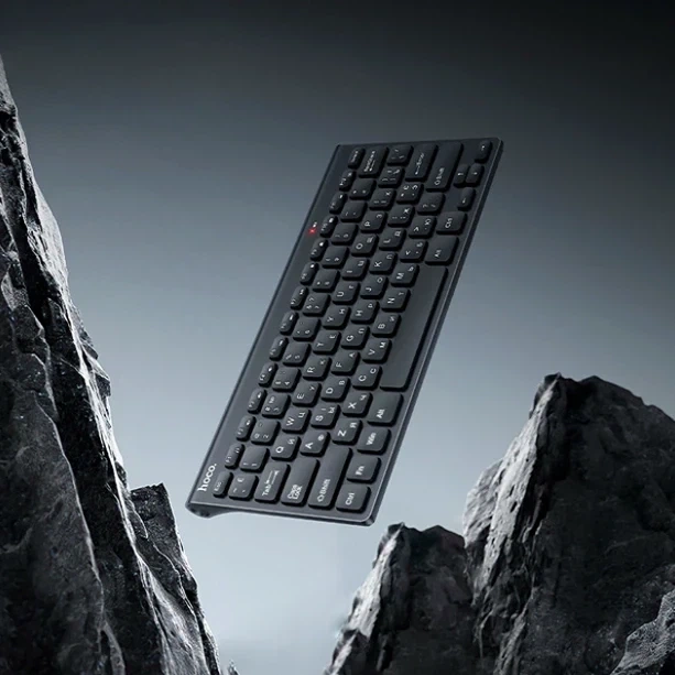 Бездротова міні клавіатура Hoco GM70 Dragon 2.4G USB 78 клавіш чорний ABS пластик для комп'ютера та Smart TV - зображення 6