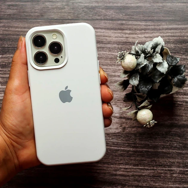 Чехол силиконовый Full Cover для iPhone 13 Pro защита камеры белый - Фото 6 Чехол силиконовый Full Cover для iPhone 13 Pro защита камеры белый - изображение 6