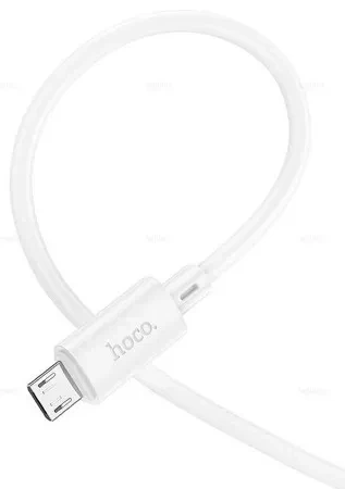 Кабель USB Micro 2.4A 1м для зарядки и синхронизации белый Hoco X88 Gratified пластик металл - Фото 5 Кабель USB Micro 2.4A 1м для зарядки и синхронизации белый Hoco X88 Gratified пластик металл - изображение 5