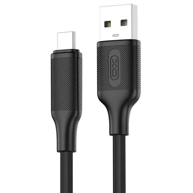 Кабель USB Type-C 3A 1м чорний з TPU для заряджання та передачі даних модель XO-NB265 - Фото 5 Кабель USB Type-C 3A 1м чорний з TPU для заряджання та передачі даних модель XO-NB265 - зображення 5