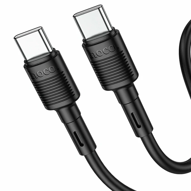 Кабель USB Type-C 60Вт 1м для зарядки и передачи данных черный Hoco X83 - Фото 1 Кабель USB Type-C 60Вт 1м для зарядки и передачи данных черный Hoco X83 - изображение 1