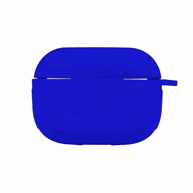 Силіконовий футляр з карабіном для Airpods Pro 44.Shiny Blue матова поверхня захист від пошкоджень - Фото 1 Силіконовий футляр з карабіном для Airpods Pro 44.Shiny Blue матова поверхня захист від пошкоджень - зображення 1
