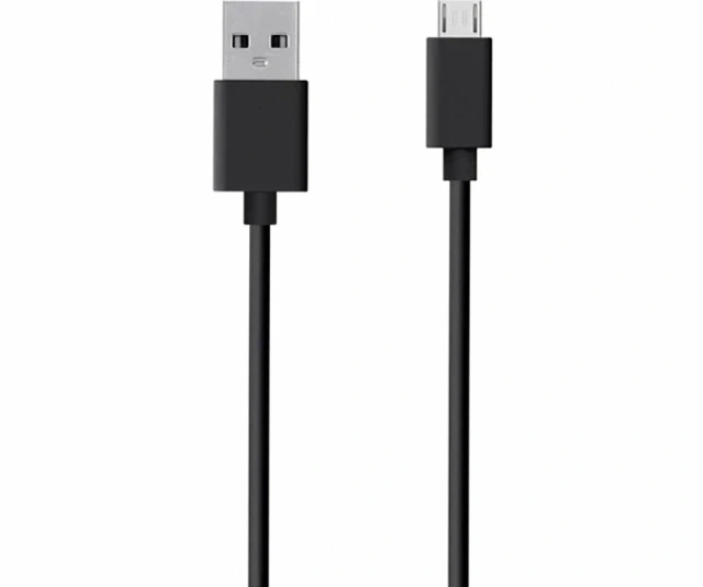 Кабель USB Micro Type-C 1м 2А чорний пластик та метал - зображення 2