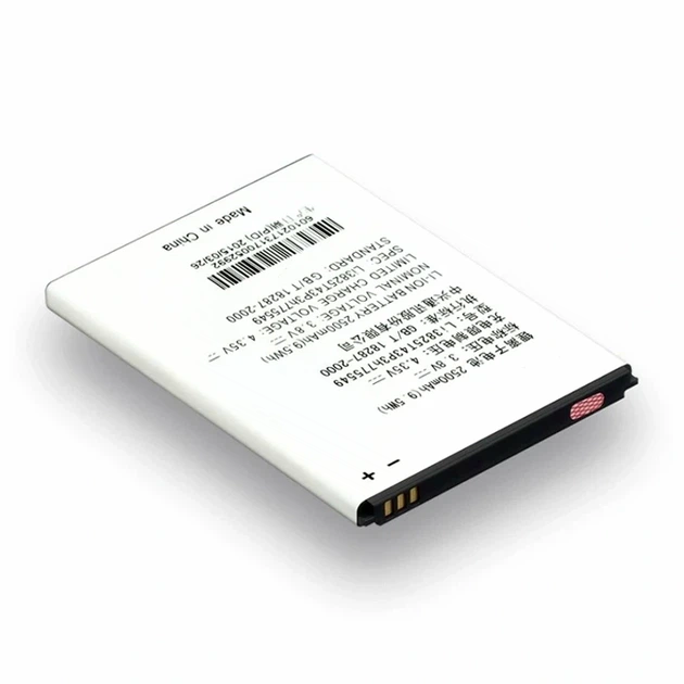 Аккумулятор Li-pol 2500mAh 3.8V для смартфонов ZTE N919 N980 U935 V967s Grand X Quad V987 - Фото 1 Аккумулятор Li-pol 2500mAh 3.8V для смартфонов ZTE N919 N980 U935 V967s Grand X Quad V987 - изображение 1