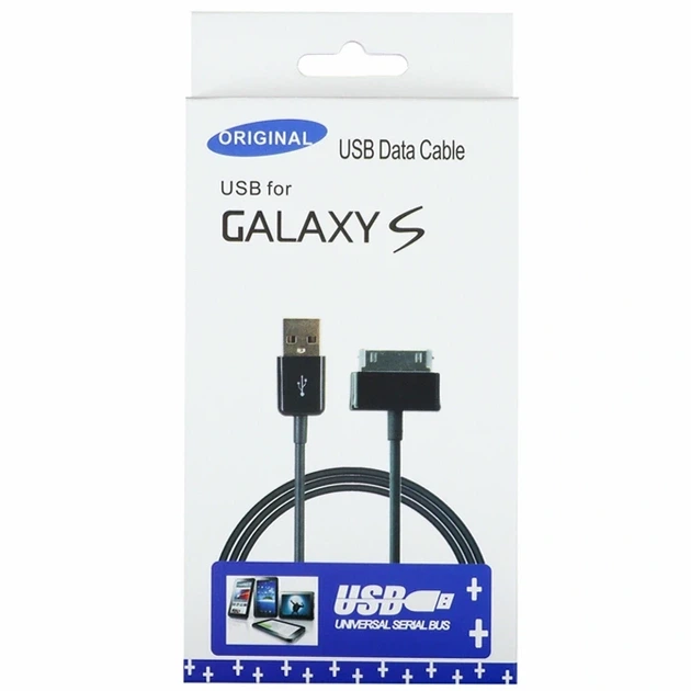 Кабель USB 30 pin Samsung P1000 черный длина 1 м для подключения планшетов к компьютеру - Фото 2 Кабель USB 30 pin Samsung P1000 черный длина 1 м для подключения планшетов к компьютеру - изображение 2