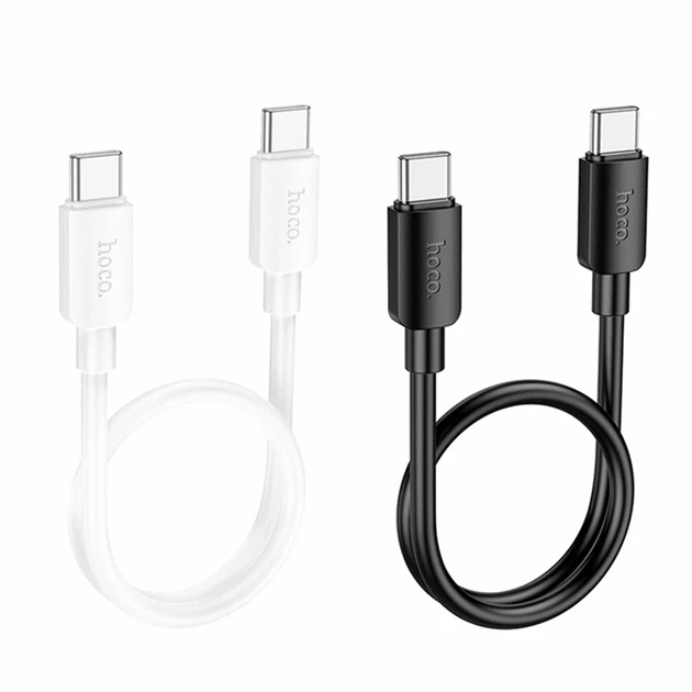 Кабель USB Type-C 60W 0.25м для швидкого заряджання та синхронізації білий Hoco X96 Hyper - зображення 2