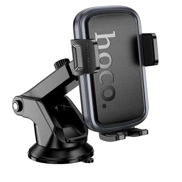 Холдер Hoco H79 Vista для смартфонів 4.5–7.0 дюймів чорний ABS із кріпленням на центральній консолі - Фото 5 Холдер Hoco H79 Vista для смартфонів 4.5–7.0 дюймів чорний ABS із кріпленням на центральній консолі - зображення 5