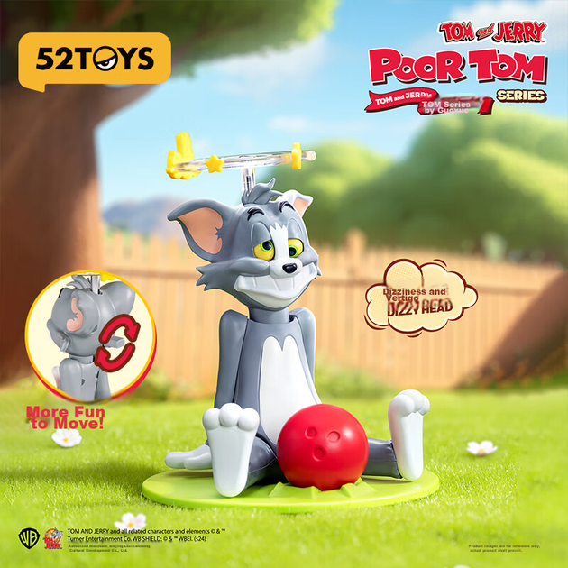 52TOYS Том и Джерри, невезучий Том, подвижные заводные куклы-сюрпризы, полный набор из 4 штук, весенний подарок - Фото 6 52TOYS Том и Джерри, невезучий Том, подвижные заводные куклы-сюрпризы, полный набор из 4 штук, весенний подарок - изображение 6