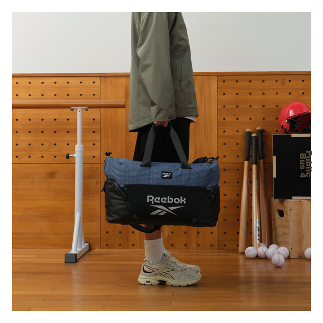 Водостійка спортивна сумка Reebok великої місткості зі знімним плечовим ременем для різних сценаріїв, поїздок на роботу та подорожей, синя - Фото 5 Водостійка спортивна сумка Reebok великої місткості зі знімним плечовим ременем для різних сценаріїв, поїздок на роботу та подорожей, синя - зображення 5