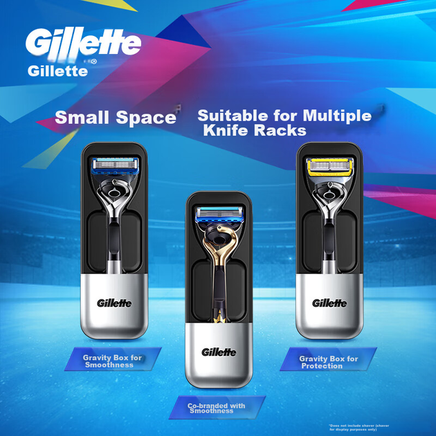 Зручна для подорожей бритва Gillette для ділових поїздок, портативна ручна модель в сріблястому дорожньому футлярі, чоловіча. Продається у фірмовому магазині JD, а не у магазині Gillette. - зображення 7