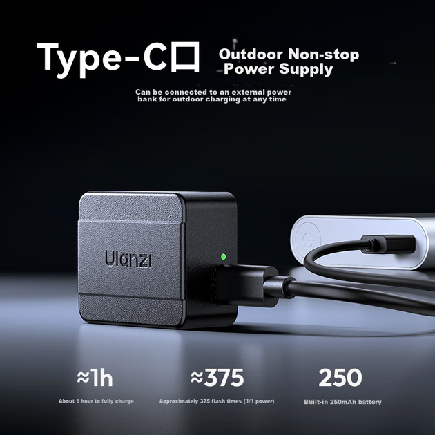 Ulanzi SL02 Firefly Constant Light Mini Универсальная внешняя вспышка Sony, карманный светильник, заполняющий свет для фотосъемки, портативная литиевая батарея для камер, универсальный светильник для горячего башмака Canon - изображение 6