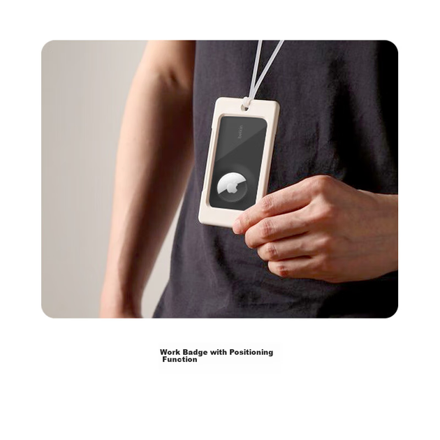 Брелок BELKIN, совместимый с AirTag/AirTag2, крючок для рюкзака, защитный зажим для Apple AirTag, подвеска для трекера, силиконовый грязеотталкивающий противоударный чехол MSC019 черный - изображение 6