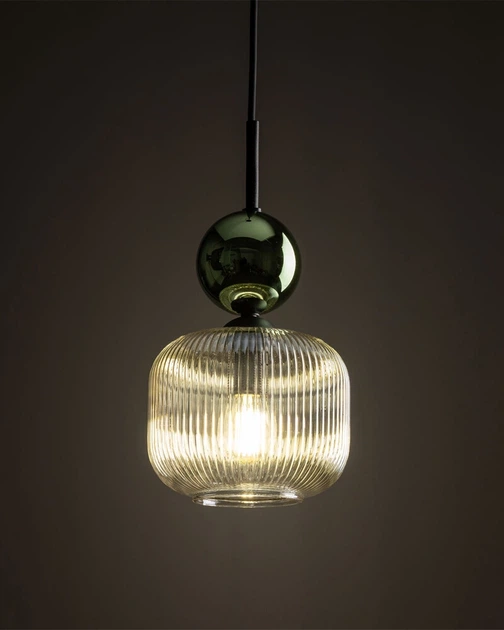 Підвісний світильник, люстра TK Lighting 11144 Sophia E14 1x10W IP20 зелений - зображення 3