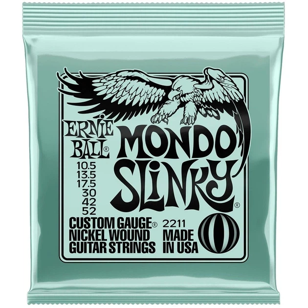 Струны для электрогитары Ernie Ball 2211 Mondo Slinky Nickel Wound 10.5/52 - Фото 1 Струны для электрогитары Ernie Ball 2211 Mondo Slinky Nickel Wound 10.5/52 - изображение 1