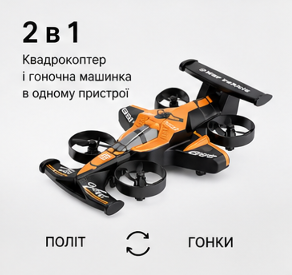 Квадрокоптер машинка G50 Mini дрон-машина із захистом пропелерів, 2.4GHz, світлодіодне підсвічування, трюки 360°, іграшка дрон для дітей та дорослих, міні дрон з керуванням - Фото 12 Квадрокоптер машинка G50 Mini дрон-машина із захистом пропелерів, 2.4GHz, світлодіодне підсвічування, трюки 360°, іграшка дрон для дітей та дорослих, міні дрон з керуванням - зображення 12
