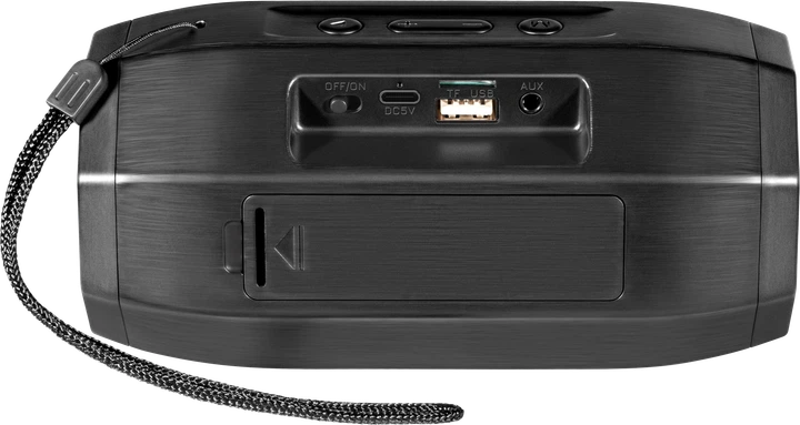 Портативна колонка Defender G36 5W, bluetooth, FM/USB/TF/AUX Black (65036) - Уцінка - Фото 4 Портативна колонка Defender G36 5W, bluetooth, FM/USB/TF/AUX Black (65036) - Уцінка - зображення 4