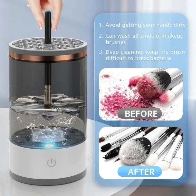 Портативный очиститель для кисточек MAKEUP BRUSH CLEANER ART 9516 для мытья и сушки макияжных аксессуаров - Фото 3 Портативный очиститель для кисточек MAKEUP BRUSH CLEANER ART 9516 для мытья и сушки макияжных аксессуаров - изображение 3