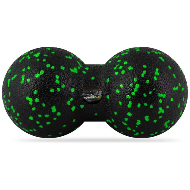 Масажний м'яч подвійний PowerPlay PP-4353 Epp foam peanut ball (d12*24cm.) Чорно/Зелений - Фото 2 Масажний м'яч подвійний PowerPlay PP-4353 Epp foam peanut ball (d12*24cm.) Чорно/Зелений - изображение 2