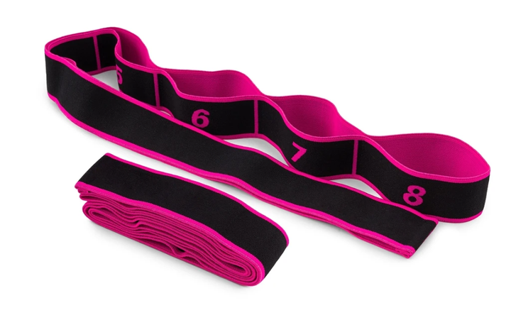 Еспандер з петлями для розтяжки PowerPlay PP_4311 Fitness Band Розова (88*4см.) - зображення 2