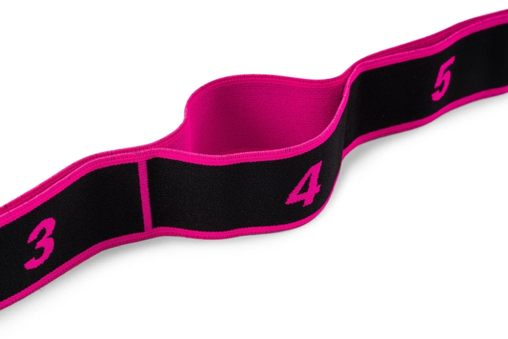 Еспандер з петлями для розтяжки PowerPlay PP_4311 Fitness Band Розова (88*4см.) - зображення 4