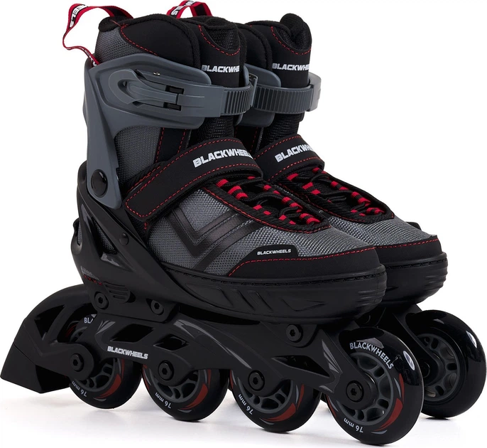 Роликовые коньки Blackwheels Playful для мальчика 32-35 Черные с серым - Уценка - изображение 5