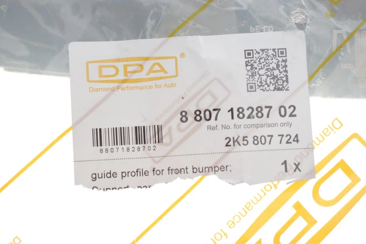 Кронштейн крепления переднего бампера правый VW Caddy IV 15-20 DPA 88071828702 - Фото 2 Кронштейн крепления переднего бампера правый VW Caddy IV 15-20 DPA 88071828702 - изображение 2