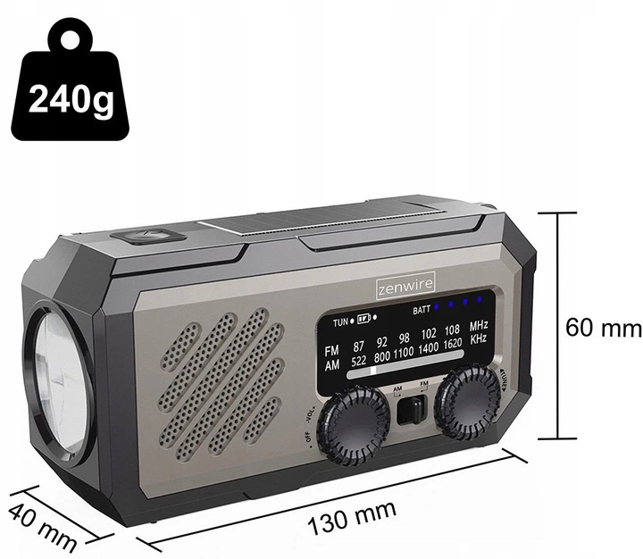 Odbiornik radiowy Zenwire Y2 Black (5904507521998) - obraz 6