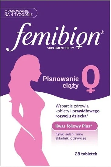 Witaminowo-mineralny kompleks dla kobiet Merck Procter and Gamble Femibion 0 28 tabletek (5907589874587) - Zdjęcie 1 Witaminowo-mineralny kompleks dla kobiet Merck Procter and Gamble Femibion 0 28 tabletek (5907589874587) - obraz 1