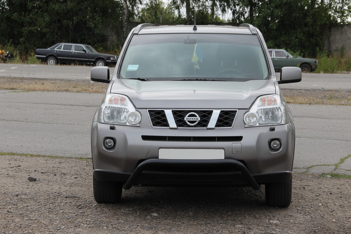Передній захист WT007 Black (нерж) для Nissan X-trail T31 2007-2014 рр - зображення 2