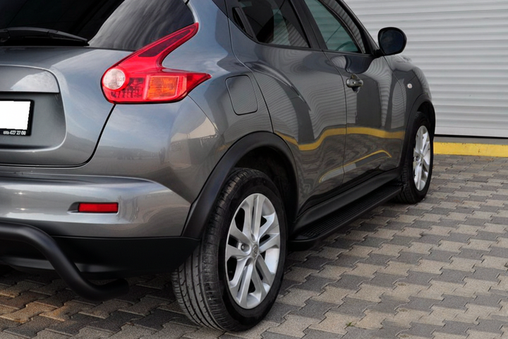 Задняя дуга AK007 Черная (нерж. сталь) для Nissan Juke 2010-2019 гг - Фото 4 Задняя дуга AK007 Черная (нерж. сталь) для Nissan Juke 2010-2019 гг - изображение 4