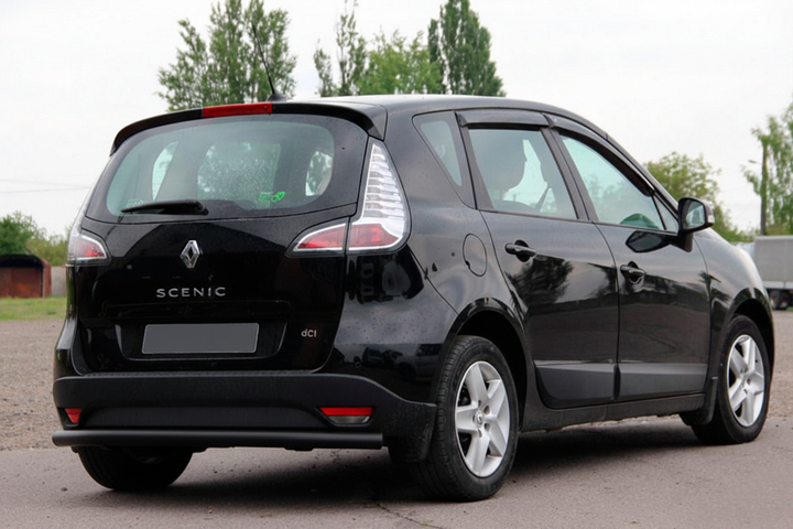 Задня дуга AK002 Black (нерж) для Renault Scenic/Grand 2009-2016 рр - зображення 2