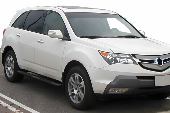 Боковые трубы Black (2 шт, нержавейка) для Acura MDX 2007-2013 гг - изображение 3