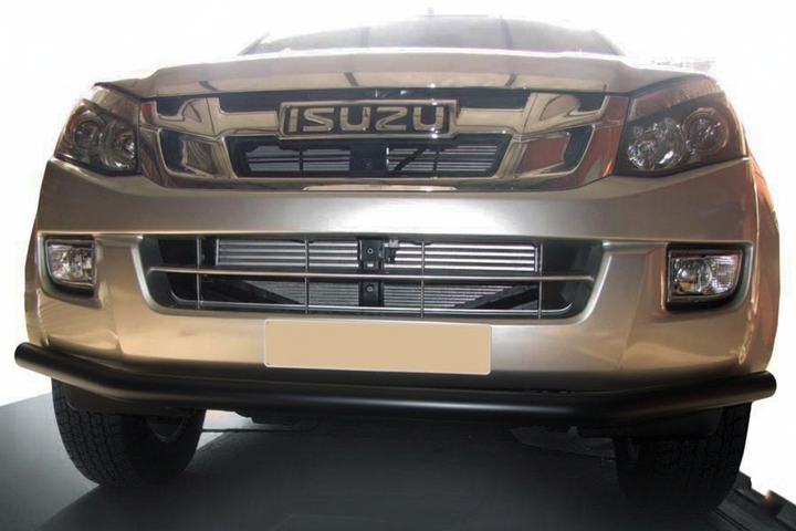 Передній захист ST014 Black (нерж.) для Isuzu D-Max 2011-2019 рр - Фото 1 Передній захист ST014 Black (нерж.) для Isuzu D-Max 2011-2019 рр - зображення 1